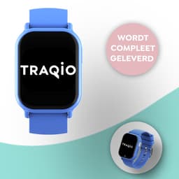 Traqio TRQ04 - GPS horloge kinderen - gps horloge kind - kinderhorloge bellen - gps tracker kinderhorloge - kinderhorloge met gps - kinderhorloge - Kinder smartwatch GPS - GPS horloge school - Blauw — thumbnail 1