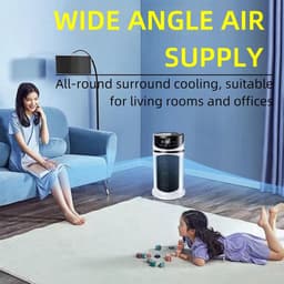 3 IN 1 Draagbare Airconditioner Ventilator - Verdampingsluchtkoeler Licht - Persoonlijke Luchtventilator - Stille Luchtkoeler met Laag Geluidsniveau - Desktop Thuis Kamer Camping Kantoor — thumbnail 3