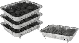Wegwerp Barbecue met Houtskool – 3 Stuks – Instant BBQ voor Camping, Balkon of Picknick – Inclusief Rooster – Barbecue Accessoires – BBQ Kopen — thumbnail 1