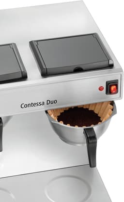 Bartscher Koffiemachine Contessa Duo - 2 Thermoskannen - 2x 13 Kopjes - 430x400x520mm - Horeca Koffiemachine - Koffieapparaat — thumbnail 3