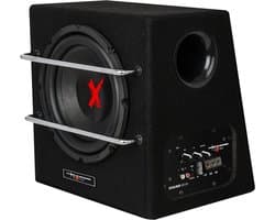 Excalibur X801BA - Subwoofer Auto met Versterker - 8 Inch Auto Subwoofer - Actieve Subwoofer Kist - 1100 Watt