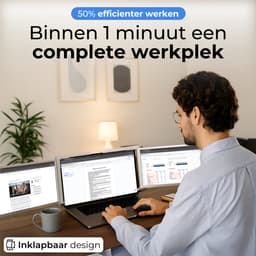 Triple Portable Monitor Expert 14" OneCable - Full HD Draagbare monitor met USB-C & HDMI - Tri screen - Plug & Play - Incl. Draagtas — thumbnail 4