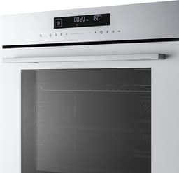 Klarstein Inbouwoven Velaire 74 l elektrische oven, 13 standen, touchbediening, energieklasse A+, geëmailleerde binnenkant, driedubbele beglazing, geïntegreerde enkele oven, 60 cm, mat en glazen design, wit - 74L - voor Keuken — thumbnail 5