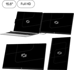 Screenmate® Infinity Lite Portable Monitor 15,6” - Draagbare Monitor - Extra Scherm Laptop - Draagbaar Beeldscherm - Zwart — thumbnail 1