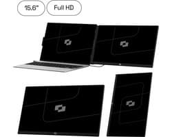 Screenmate® Infinity Lite Portable Monitor 15,6” - Draagbare Monitor - Extra Scherm Laptop - Draagbaar Beeldscherm - Zwart