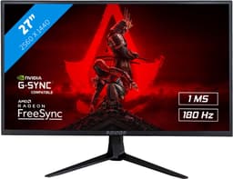 RAIDER QHD ULTRA GAMING - IPS - QHD 180Hz Gaming Monitor - RGB Verlichting - 27 Inch — thumbnail 1