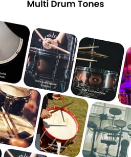 AeroBand PocketDrum 2 MAX - Elektrische Air Drum Set Sticks, met Drumsticks, Pedalen, Bluetooth en 8 Sounds, USB MIDI Functie, Volwassenen, beginners, Kinderen — thumbnail 3