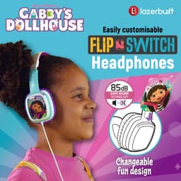 Gabby's Poppenhuis - Flip 'n Switch - kinderkoptelefoon met volumebegrenzing - verstelbaar - comfortabel — thumbnail 2