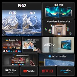 CHiQ L40FT - Smart TV 40 Inch - Full HD - Google TV - Randloos Metal Design - Dolby Audio - Nieuw — thumbnail 3