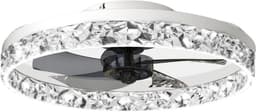 Nivard Plafondventilator - Met Verlichting - Plafond Ventilator - Met Lamp - Plafonniere Met Ventilator - Met Licht - Wit — thumbnail 1