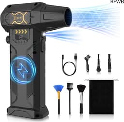 RFWR® Draadloze Elektrische Stofblazer met 8000 mAh Accu en 150.000 omw/min — thumbnail 1