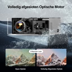 ULTIMEA Apollo P40 - Projector, 700 ANSI-Lumen, Native 1080P met Autofocus, 4K Home Cinema Beamer, Zwart — thumbnail 3
