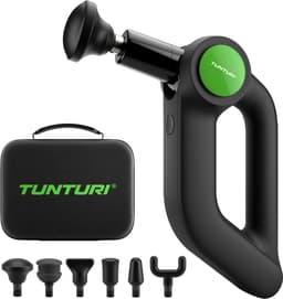 Tunturi MG70 Massage Gun Professioneel - Massage Pistool Met Verstelbare Kop - Massage Apparaat Met Multi Grip - Inclusief 6 Opzetstukken En Koffer - Extra Krachtig en Stil - Incl Gratis App — thumbnail 1