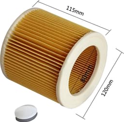 Patroonfilter geschikt voor Kärcher MV1 MV3 WD3 NT20 NT25 NT30 Luchtafvoer Filter Cartridge Water stofzuiger — thumbnail 4