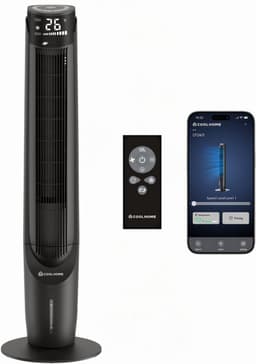 CoolHome AC2207 Aircooler- Luchtkoeler met draaifunctie - Afstandsbediening en App - Incl. Koelelement - 107 CM - Dimbaar LED scherm — thumbnail 1