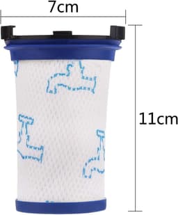 Vervangende filters - 3 stuks - geschikt voor Rowenta Air Force 360 ​​RH9051WO RH9057WO RH9059WO RH9081WO RH9086WO - geschikt voor Tefal Air Force 360 ​​stofzuiger, vervangende accessoires alternatief voor ZR009001 — thumbnail 4