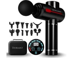 Duriant®- Massage Gun Professioneel- Massage apparaat- Massage Pistool - Inclusief Koffer en 12 Opzetstukken - Massagegun-Krachtig en Draadloos Sport en Relax Massage Apparaat - Massageapparaten