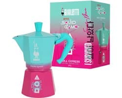 Italiaanse Koffiepot Bialetti Blauw Roze Aluminium Thermoplast 6 Kopjes
