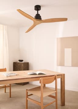 CREATE - Plafondventilator 40W silent Ø132 cm - Met Wifi - Met Afstandsbediening - 6 Snelheden - Timer - Zomer/Winter functie - Zwart - WIND STYLANCE — thumbnail 4