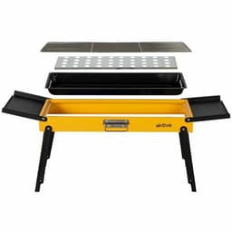 Barbecue Draagbare Aktive Staal 89 x 32 x 22 cm Geel — thumbnail 3