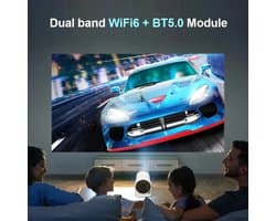 4K Ultra HD LED Smart Android 11 Multimedia projector beamer. met WIFI en Bluetooth. Freestyle design. LET OP: MIKANRO levert de originele Freestyle beamer met ingebouwde Android. Als enigste onafhankelijk functioneren en heeft dus geen mobiel nodig