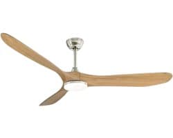 Nivard Plafondventilator - Met Verlichting - Plafond Ventilator - Met Lamp - Plafonniere Met Ventilator - Met Licht - Stijl F - 150cm