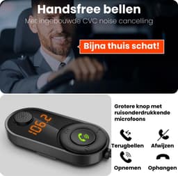 Xssive FM11 Bluetooth FM Transmitter Auto - FM Adapter - Bluetooth Auto Adapter - Muziek Streamen & Handsfree Bellen - Universele Bluetooth Zender Ontvanger — thumbnail 5