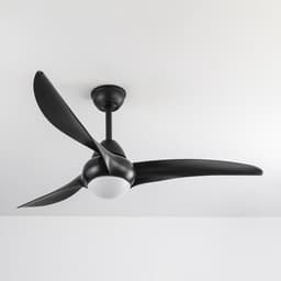 LumenXL - Zwarte plafondventilator Wieke met LEDs en aanpasbare kleurtemperatuur — thumbnail 1