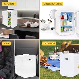 Lexium Mini Fridge for Drinks - Kleine Koelkast - Mini Koelkasten - Minibar - Mini Fridge - Mini Koelkast - Mini Koelkastje - — thumbnail 3