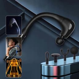 Spier Massage Gun - Massagepistool - Deep Tissue Massager - 5 Snelheden & 4 Opzetstukken - 1500mAh Oplaadbaar - Voor Spierherstel & Ontspanning - Draagbaar & Stil — thumbnail 4