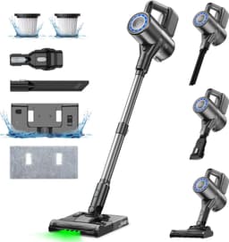 NETTLIFE Steelstofzuiger Draadloos - S7- Akku - 30 min looptijd - Kruimeldief - 30Kpa - met cycloon & anti-klit technologie - Draadloze Stofzuiger - geschikt voor hardhouten vloeren | tapijt | tegels — thumbnail 1