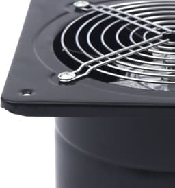 150mm afzuigventilator - met 7-bladige ventilator - zwart - hoog vermogen - zelfsluitende terugslagklep — thumbnail 3