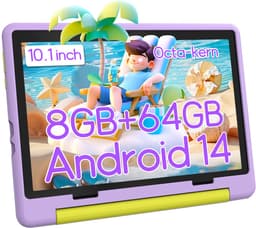 Hotlight KT1016 - Android 14 kindertablet - 10.1 inch kinder tablet - 8(3+5)GB RAM/64GB ROM– 5000mAh - Paars — thumbnail 1
