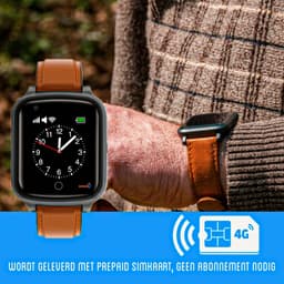 Weewise WS80 - GPS Horloge Senior - Smartwatch voor Ouderen - Persoonlijke alarmen - alarm horloge ouderen - GPS Horloge Alzheimer - Valdetectie - Bruin — thumbnail 5