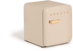CREATE - Koelkast in retrostijl - Zand - Handvat Hout - FRIDGE RETRO 48L — thumbnail 2