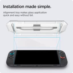 Spigen Gehard Glas Glass.tr Ez Fit 2-Pack Voor Nintendo Switch Bescherming — thumbnail 5