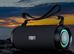 AG230 Bluetooth Speaker - Draadloos - Muziek box - 40 watt - Speakers – Draadloos – werkt op bluetooth - Spat Waterdicht - LED verlichting - Zwart — thumbnail 3