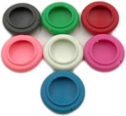 2 x Joystick Rubbers / Thumb Grips - Zwart - Geschikt voor Joy-Con controllers - Joystick rubber reparatie / vervanging - Geschikt voor Nintendo Switch — thumbnail 2