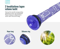 Hepa Filter 2 stuks - Front filters geschikt voor Dyson V6 V7 V8 DC58 DC59 DC61 DC62. — thumbnail 4