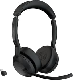 Jabra Evolve2 - Draadloze Headset - Bluetooth - USB-C - Zwart — thumbnail 1