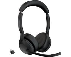 Jabra Evolve2 - Draadloze Headset - Bluetooth - USB-C - Zwart
