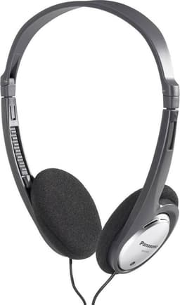 Panasonic RP-HT030 On Ear koptelefoon Kabel Zwart, Zilver Lichtgewicht — thumbnail 1