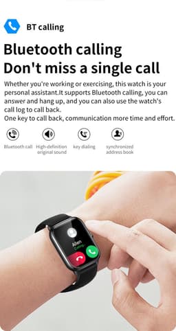 SAMTECH Smartwatch Ultra Thin Pro- Heren & Dames – horloge – Stappenteller, Calorie Teller, Slaap meter, HD – Grijs — thumbnail 3