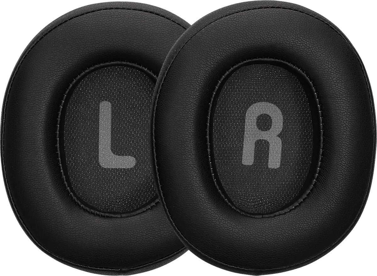 kwmobile 2x oorkussens geschikt voor JBL Tune T760NC / T750BTNC / T710BT / T700BT - Earpads voor koptelefoon in zwart — afbeelding 1