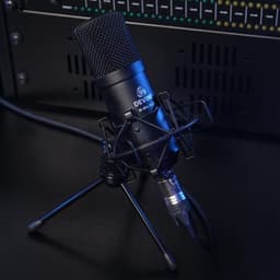 Condensatormicrofoon - incl. shockmount, kabel, statief - Met gratis lessen - Zwart - Devine M-Mic XLR BK — thumbnail 4