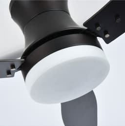 Industriële plafondventilator Lorre zwart met afstandsbediening incl. LED — thumbnail 2