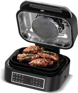 TurboTronic AG700 2-in-1 Airfryer en Grill - Turquoise/Zilver — thumbnail 3