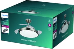 Philips Atlas LED-plafondlamp - met ventilator - nikkel — thumbnail 2