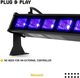 BeamZ BUV63 Blacklight bar met 6 UV LED's van 3W per LED — thumbnail 3