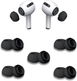 Oordopjes geschikt voor Apple Airpods Pro - Airpods Pro tips - Airpods Pro vervanging tips - 5 paar oordopjes geschikt voor Airpods Pro - Large / Zwart — thumbnail 1